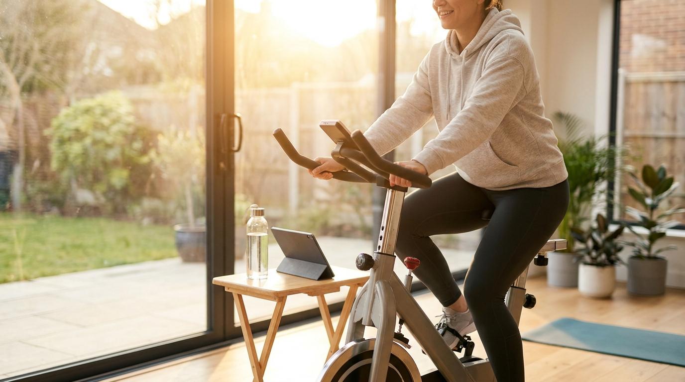 Active recovery on stationary bike